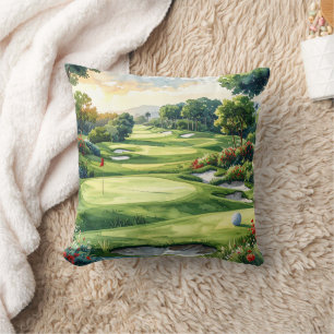 Coussin Allée de golf et vert de putting