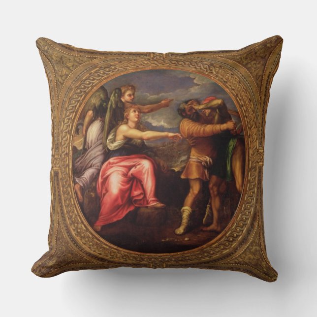 Coussin Allégorie de vitesse, de labeur et d'exercice, du (Recto)