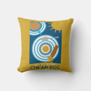 Coussin Aller Au Travail Sur Un Oeuf Wall Art
