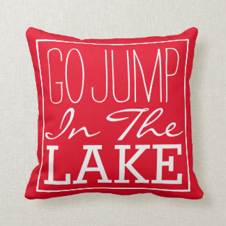 Coussin Aller Sauter Dans Le Lac