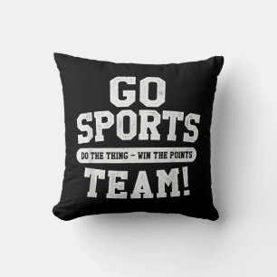 Coussin Allez l'équipe sportive ! Sports amusants