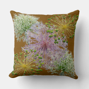Coussin Allium ail décoratif fleur