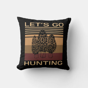 Coussin Allons à la chasse aux champignons Morel