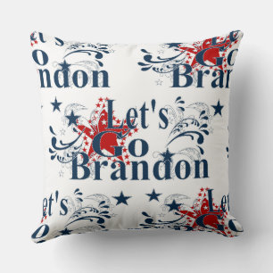 Coussin Allons voir Brandon Patriotic