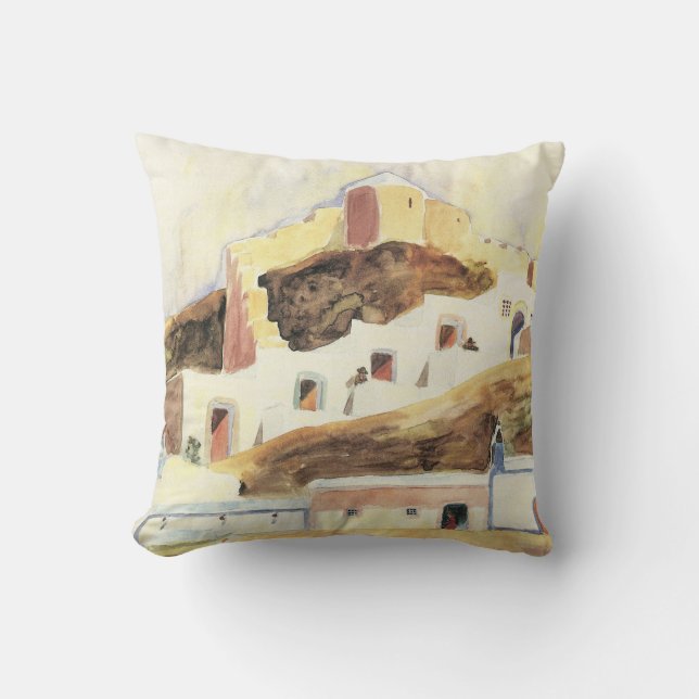 Coussin Almeria par Walter Gramatte, Expressionnisme Vinta (Recto)