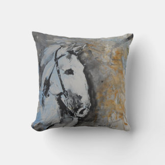 Coussin Almofada Cavalo em Aquarela