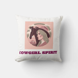 Coussin almofada estampada garota cowgirl 