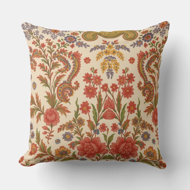 Coussin Almofada Flores de Zínnia em artes (Recto)