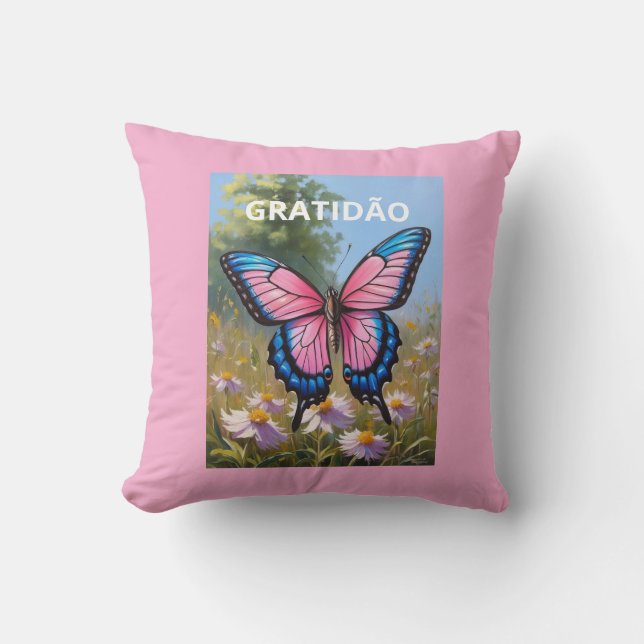 Coussin Almofadas Decorativas Borboleta (Recto)