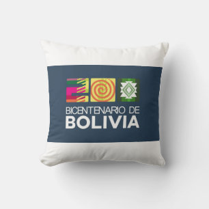 Coussin Almohada bicentenario de la Bolivie