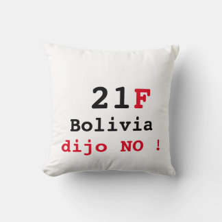 Coussin Almohada Bolivia dijo No