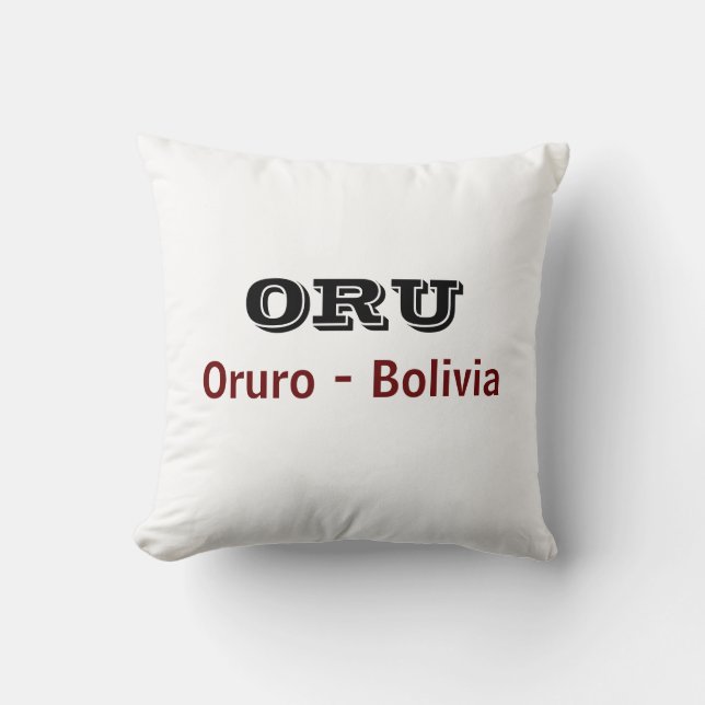 Coussin Almohada Oruro - Bolivia (Recto)