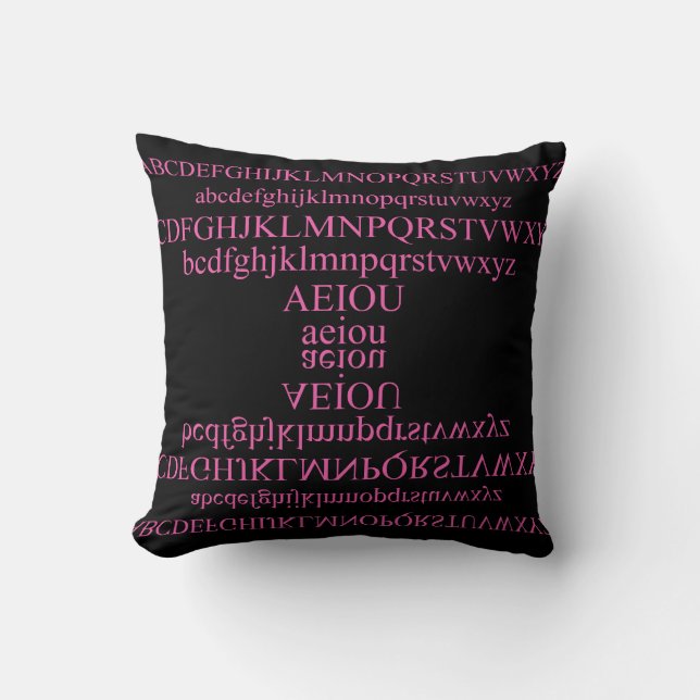 Coussin Alphabet (Recto)