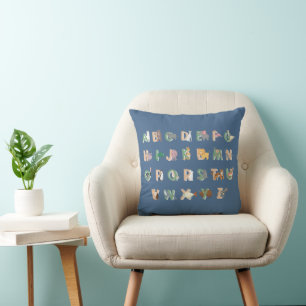 Coussin Alphabets animaux