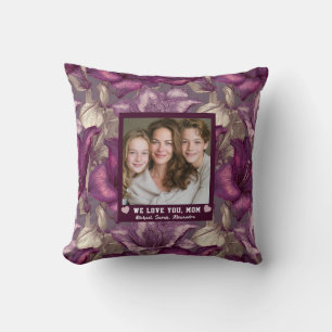 Coussin Amaryllis Belle-Mère Mère Décor Rustique Floral