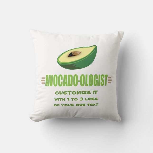 Coussin Amateur d'avocat drôle (Recto)