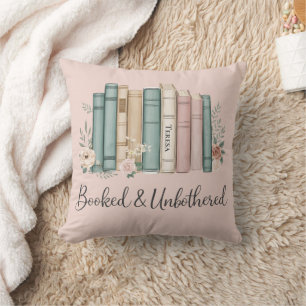 Coussin Amateur de livres sur mesure, réservé et imperturb