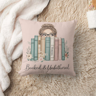 Coussin Amateur de livres sur mesure, réservé et imperturb