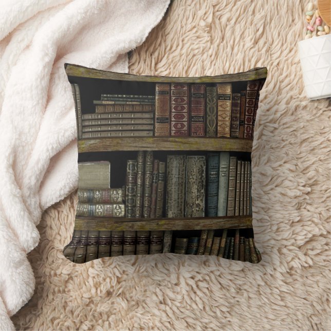 Coussin Amateurs de livres de la bibliothèque Old Book (Couverture)