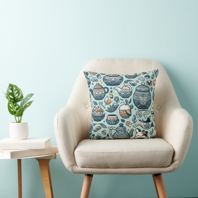 Coussin amateurs de thé (Chaise)