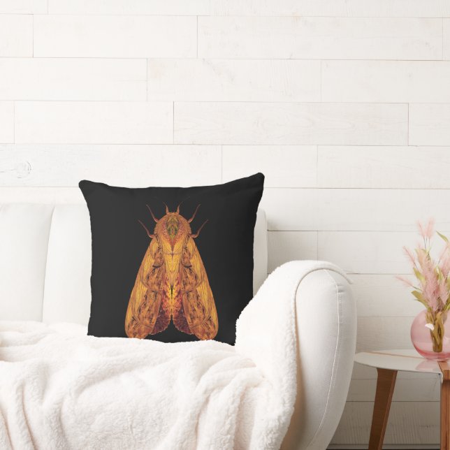 Coussin Amber Moth – Surreal Nature Form (Canapé)