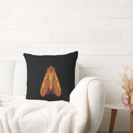 Coussin Amber Moth – Surreal Nature Form