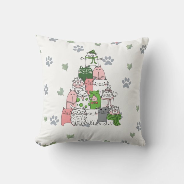 Coussin Amène-toi un petit Noël de Furry ! (Recto)