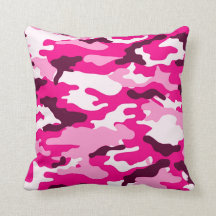 Coussin américain MoJo de camouflage rose