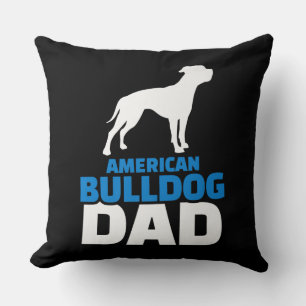 Coussin American Bulldog Dad Cadeau Premium pour Bulldog L