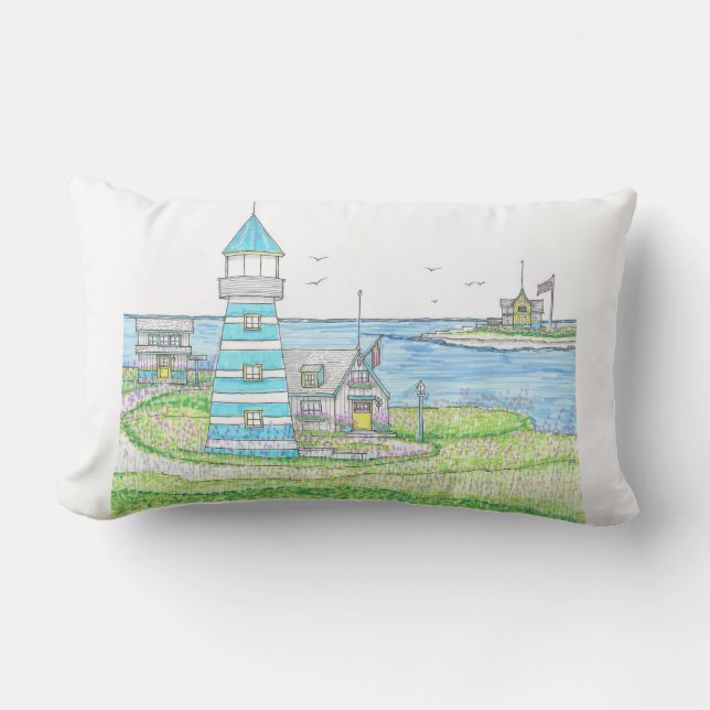 Coussin Americana Lighthouse Lumbar (Recto)