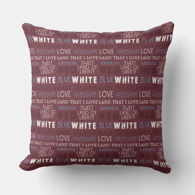 Coussin Americana personnalisé (Recto)