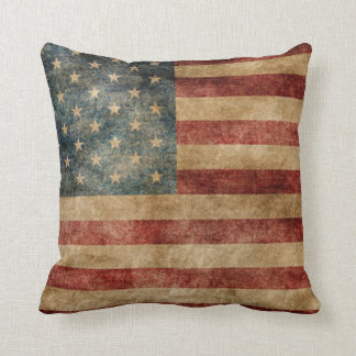 Coussin americana rustique, drapeau des Etats-Unis,