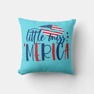 Coussin Amérique cool Rouge Blanc Bleu USA Patriotique amé