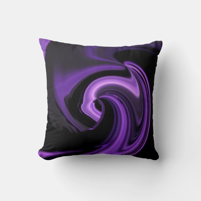 Coussin Améthyste Purple Coeur Abstrait Jeu d'oreiller (Recto)