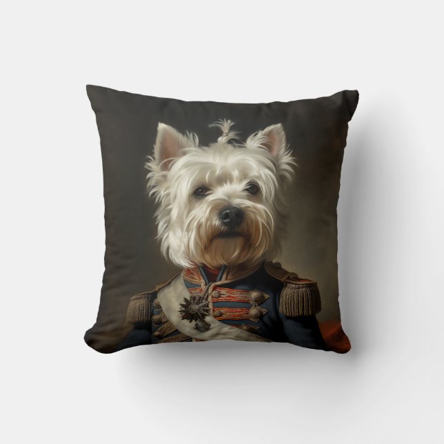 Coussin Amiral West Highland Terrier (Recto)