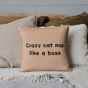 Coussin Amis Animaux Personnalisés Chat Amoureux Citation