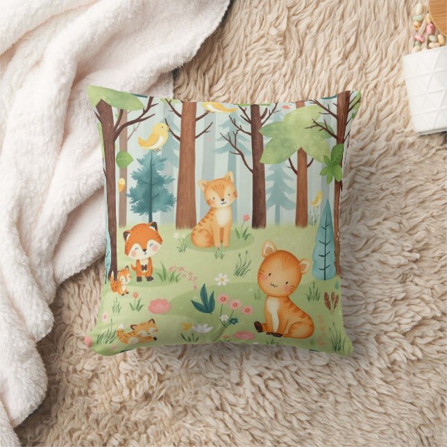 Coussin Amis Fantaisistes de la Forêt (Couverture)