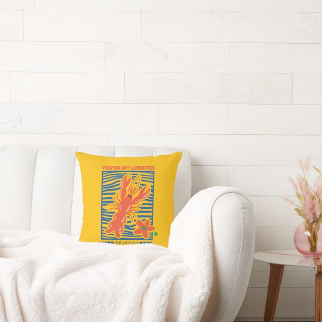 Coussin AMIS™ | Vous êtes mon homard vibrant graphique (Canapé)