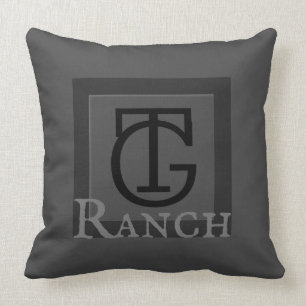 Coussin Amorces sur mesure de marque de bovins de rang
