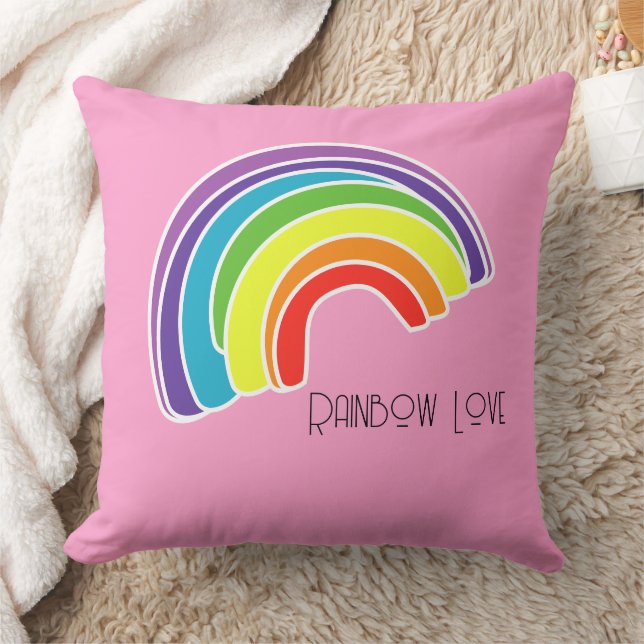 Coussin Amour arc-en-ciel (Couverture)