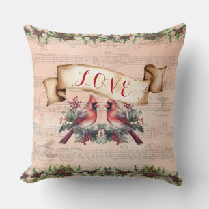 Coussin Amour, Cloches, Musique & Cachet de la Poste Paris