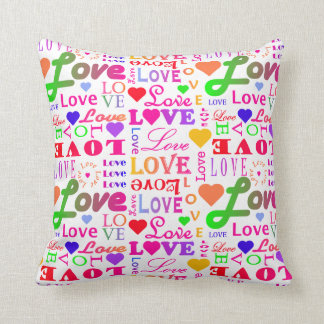 Coussin Amour coloré d'amour d'amour d'amour d'amour