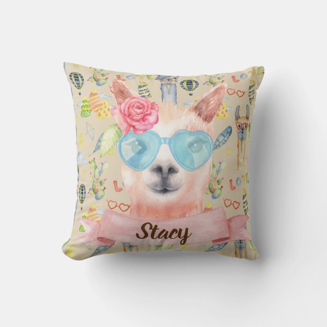 Coussin Amour d'Alpaca (Recto)
