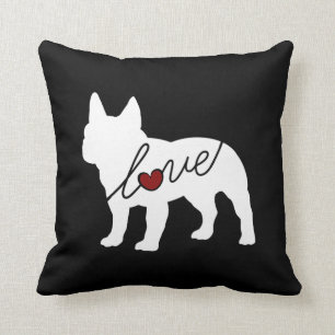 Coussin Amour de bouledogue français