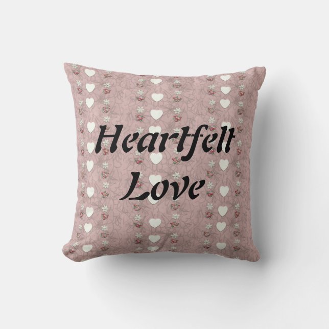 Coussin Amour de coeur (Recto)