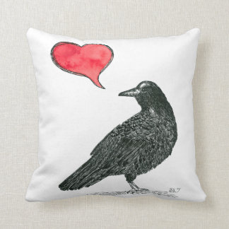 Coussin Amour de corneille