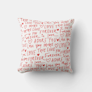 Coussin Amour de dactylographie