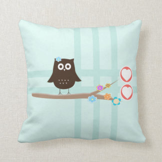 Coussin Amour de hibou {coussin}