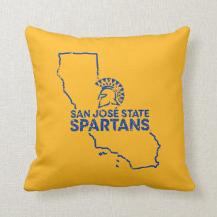 Coussin Amour de Spartans d'état de San Jose