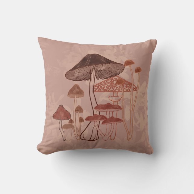 Coussin Amour des champignons (Recto)